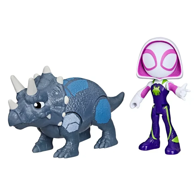 Spidey and His Amazing Friends - Hero Dino Webs - Ghost-Spider & Rhino Dino