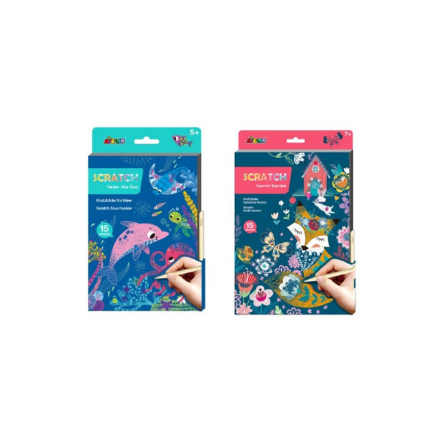 Avenir - Under the Sea + Secret Garden - A5 Scratch Book (Bundle)