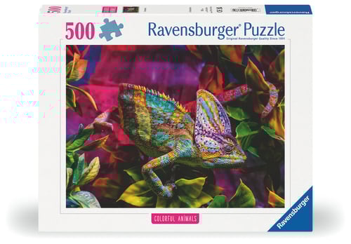 Ravensburger Jigsaw puzzle Colorful Animals Chameleon 500 pcs. Gulv
