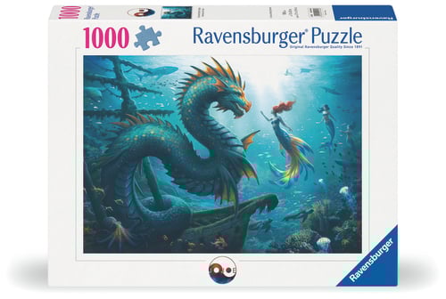 Fortryllende drage og havfrue Puslespill 1000 brikker, Ravensburger