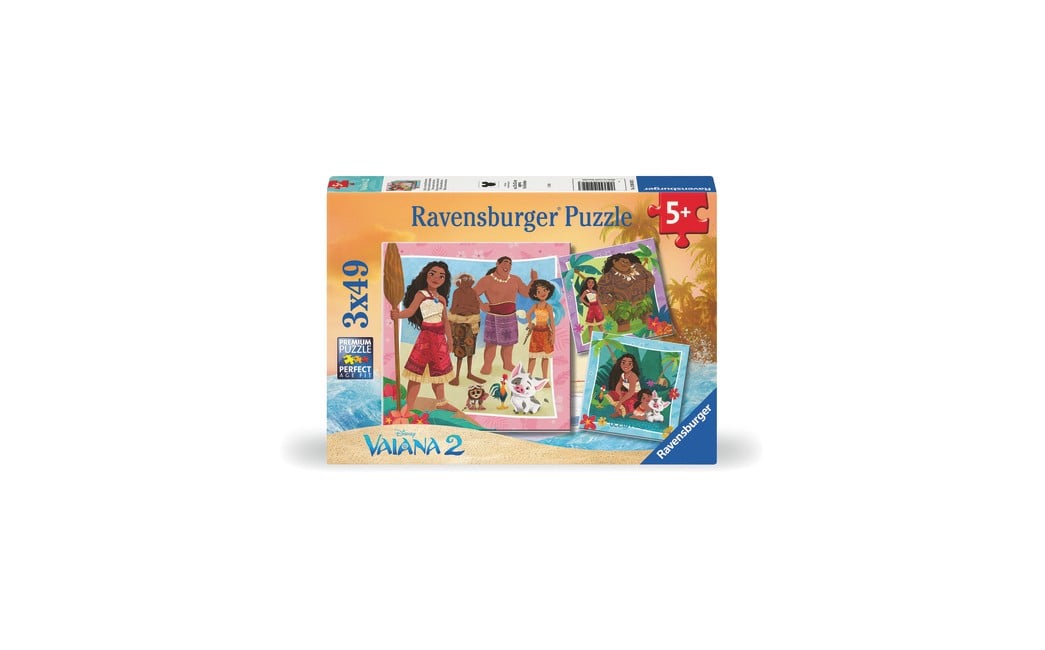 Ravensburger - Disney Vaiana 2 3x49p - (12004102)