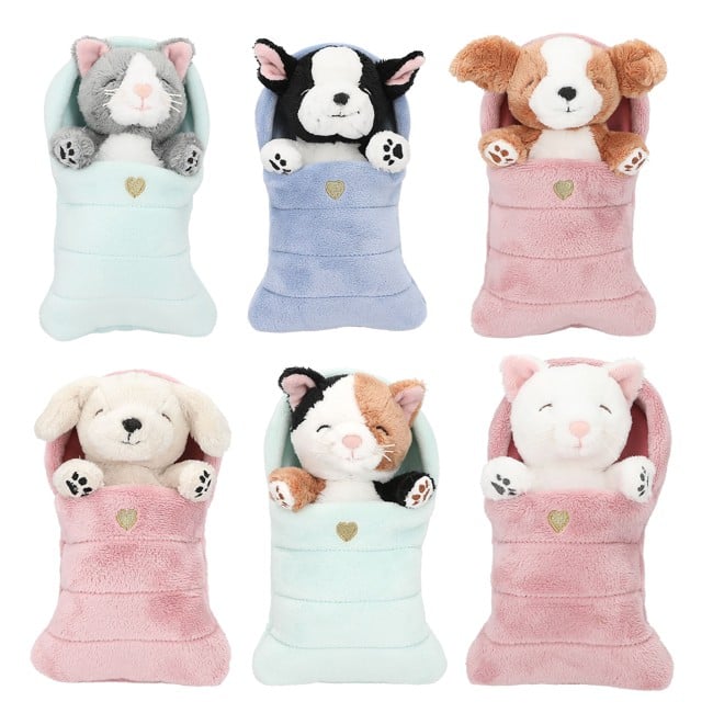 Topmodel - Plush Dogs and Cats in Sleeping Bag - (412867)