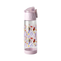 Rice - Plastic Kids Drinking Bottle with Mermaid Print - Lavender - 500 ml