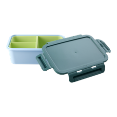 Rice - Lunchbox with 3 Inserts - Green and Soft Blue