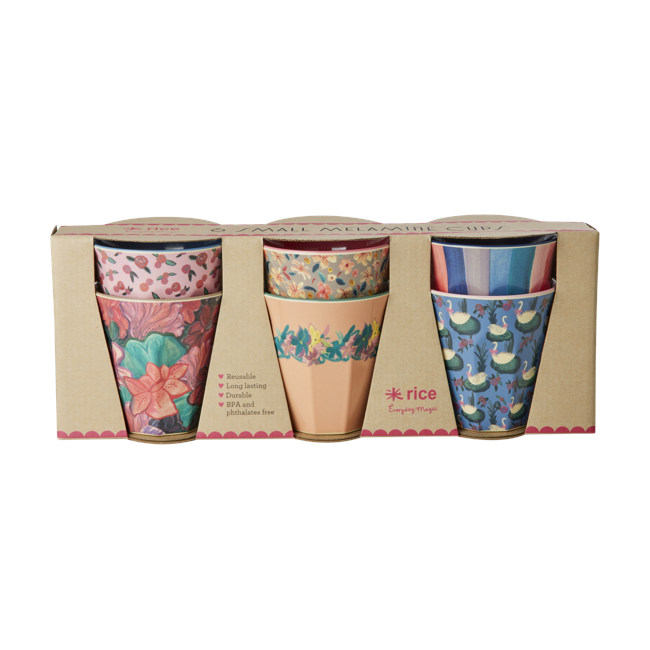 Rice - Melamine Cups with A New York Minute Prints - Small - 160 ml