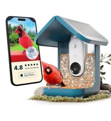 BirdBuddy - Smart Bird Feeder 2.0 Blue with Solar Panel