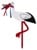 Magni - Birth Stork - Red and Blue - Large, 80 cm thumbnail-1