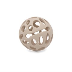 Magni - Teether ball in LFGB silicone with tactile surfaces, beige - (5733)