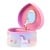 Magni - Jewellery box with music, Unicorn heart, pink - (3922) thumbnail-1