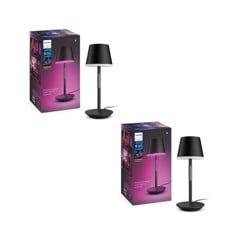 Philips Hue - 2 x Belle Bärbar Lampa Svart - Paket