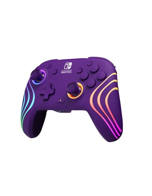 PDP Afterglow Wave Wireless Controller Purple Switch