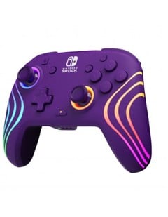 PDP Afterglow Wave Wireless Controller Purple Switch