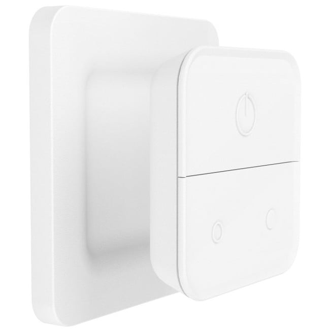 Eglo Connect. Z Wall Switch features a plastic structure in a white finish