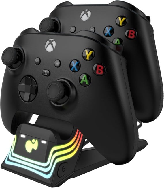 PDP Afterglow Wave Dual Charger Black Xbox