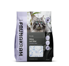 Faunakram - Silica cat litter with lavender scent - 7.6L