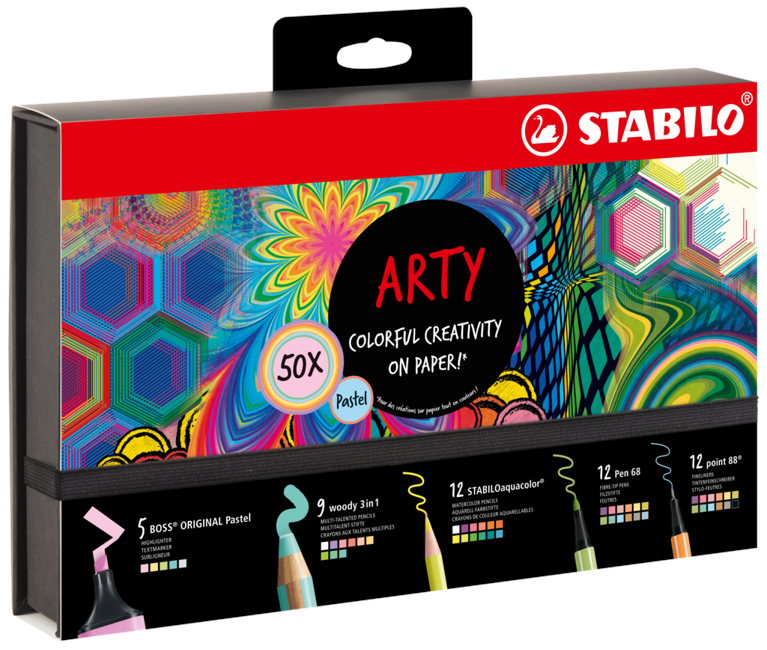 Stabilo - ARTY 50 stk Ass Pastel - (204097)