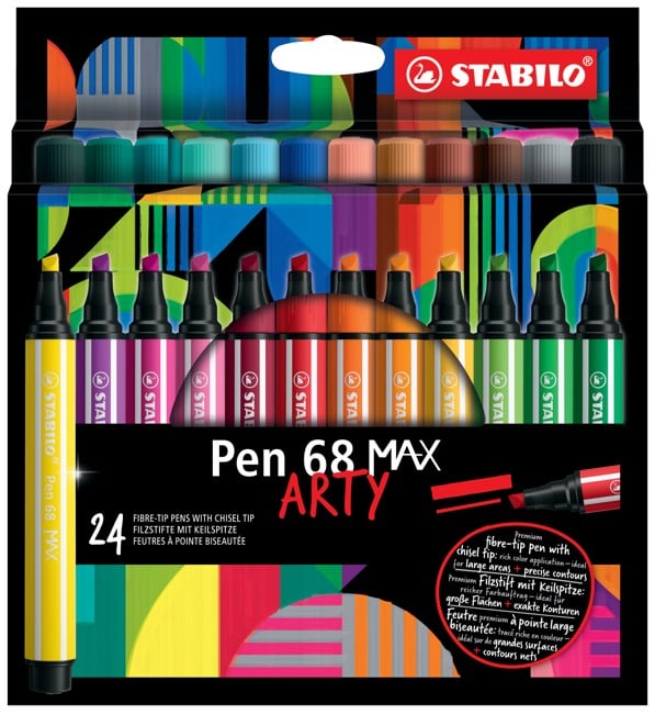 Stabilo - Pen 68 MAX - 24 Färger