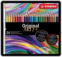 Stabilo - STABILO ORIGINAL Colouring Pencils - Metal box with 24 colours (204204)