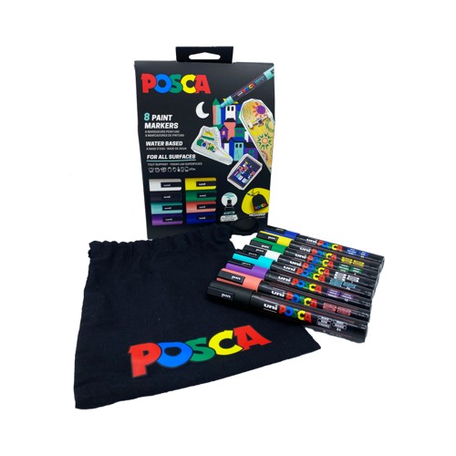 Posca - Pouch Set PC-5M 8PCS - (401531)