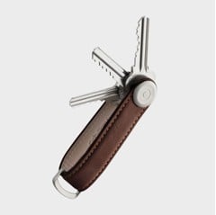 Orbitkey - Leather Key Organiser - Espresso/Brown