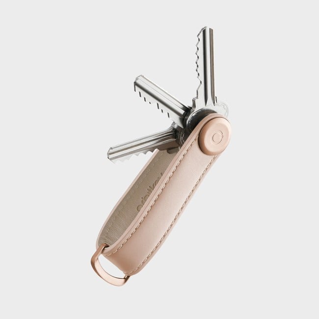 Orbitkey - Leather Key Organiser - Blush/Blush