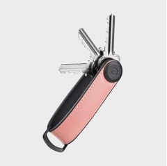 OrbitKey - Hybrid Leather Key Organiser - Pastel Pink