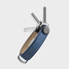 OrbitKey - Waxed Canvas Key Organiser - Navy Blue