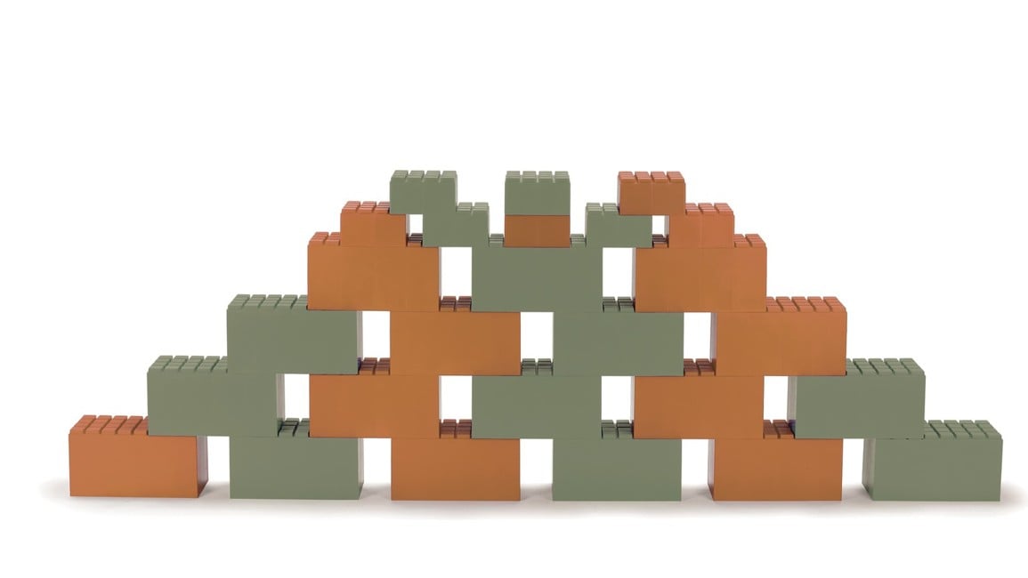 Dantoy - Building Blocks - Orange and Green (6994)