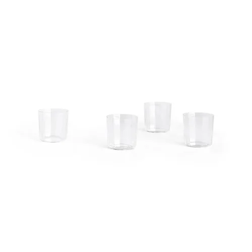 HAY - Klare Angle Dricksglas, 4 st. (Brett H7,5 cm)