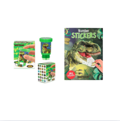 Dino World - Sticker Stampe + Number Sticker (Bundle)