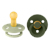 BIBS - Pacifier Colour 2 PACK - Sage/Hunter Green - Size 2 thumbnail-1