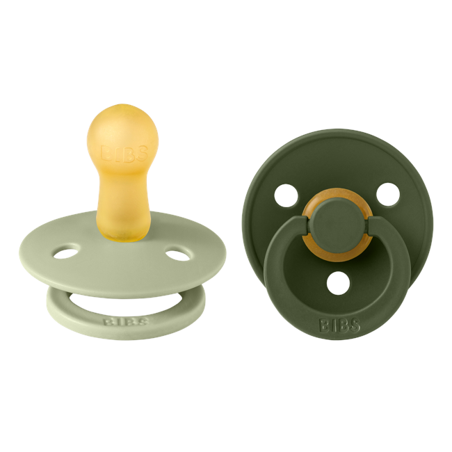 BIBS - Pacifier Colour 2 PACK - Sage/Hunter Green - Size 2