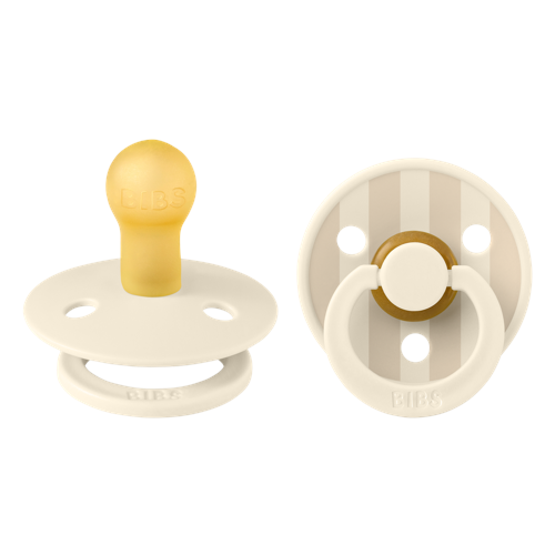 BIBS - Pacifier Studio Colour 2 Pack - Ivory/Vanilla - Size 1