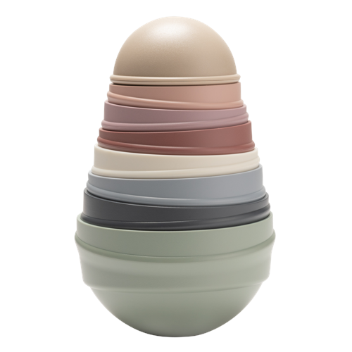 BIBS - Wobbly Tower Pastel Rainbow - (4100100)