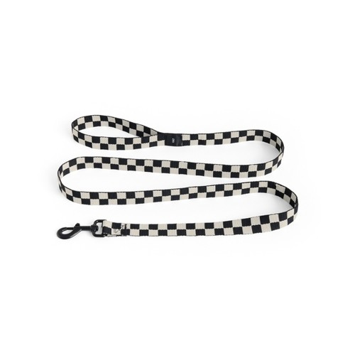 HAY - Dogs Leash Flat Check - M/L - Black