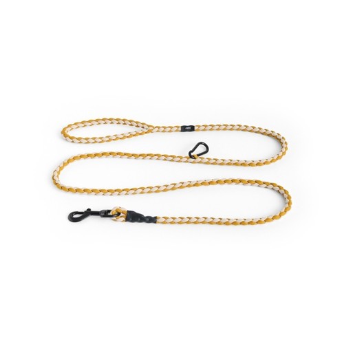 HAY - Dogs Leash Braided Adjustable - M/L - White/Ochre