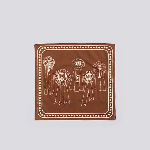 HAY - Recycled Dogs Scarf 55 x 55 (Brown)
