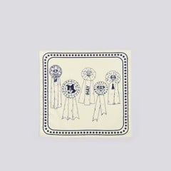 HAY - Recycled Dogs Scarf 55 x 55 (White & Blue)