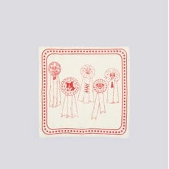 HAY - Recycled Dogs Scarf 55 x 55 (White & Red)
