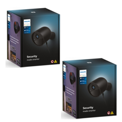 Philips Hue - 2x Secure Cam Bedraad - EU 1 stuks - Zwart - Bundle