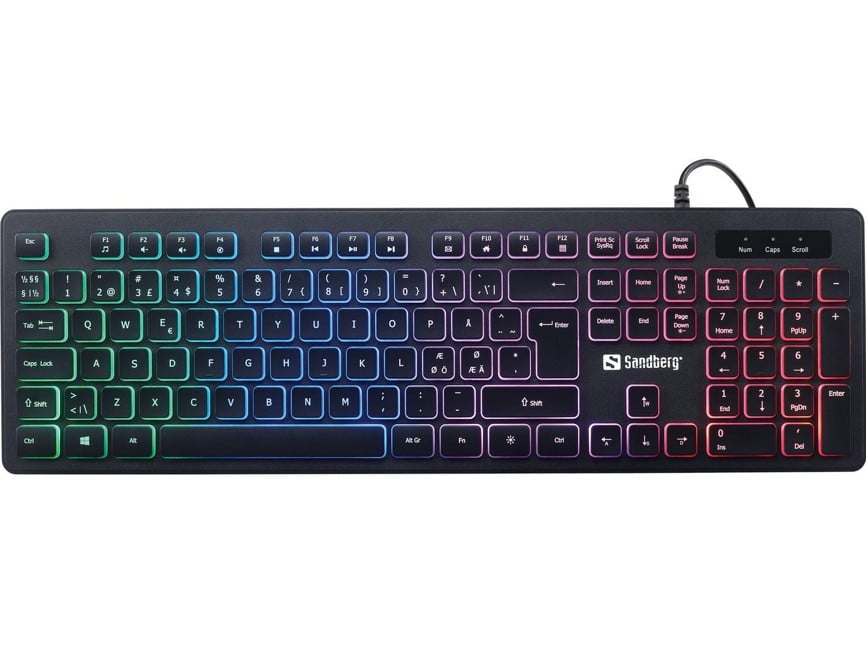 Sandberg - Gamer Keyboard Stealth NORDIC