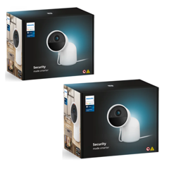 Philips Hue - 2x Secure Kamera Trådbunden Desktop EU - Vit - Bundle