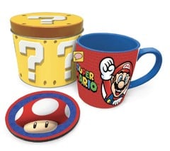 SUPER MARIO LETS A GO MUG TIN SET