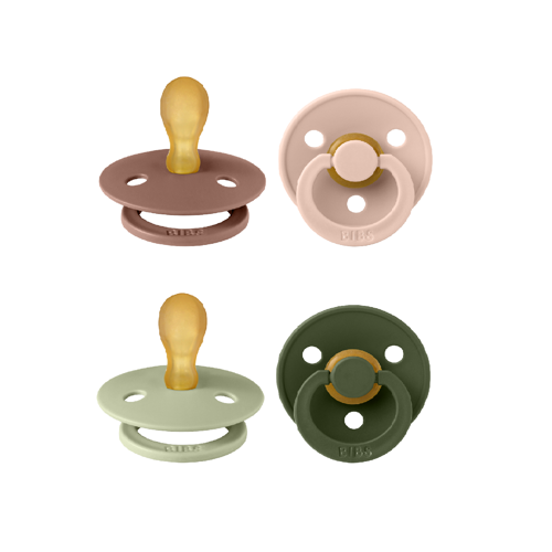 BIBS - Pacifier Colour 2 PACK - Blush & Sage - Size 1