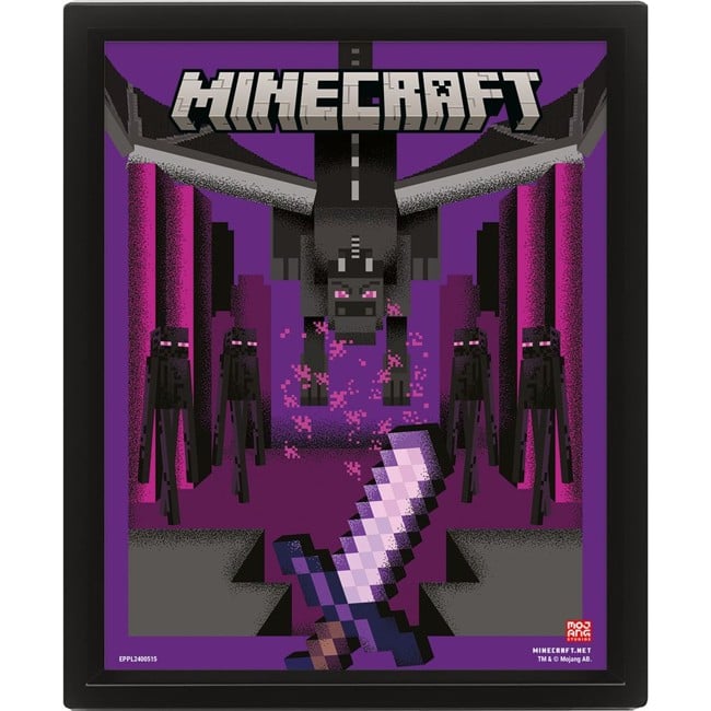 MINECRAFT (ENDER DRAGON DUEL) LENTICULAR POSTER