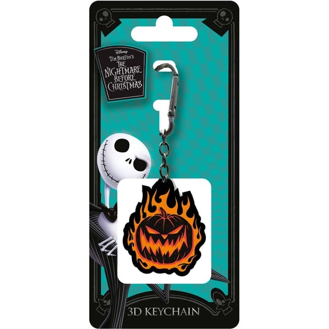 THE NIGHTMARE BEFORE CHRISTMAS (FLAMING PUMPKIN) 3D KEYCHAIN