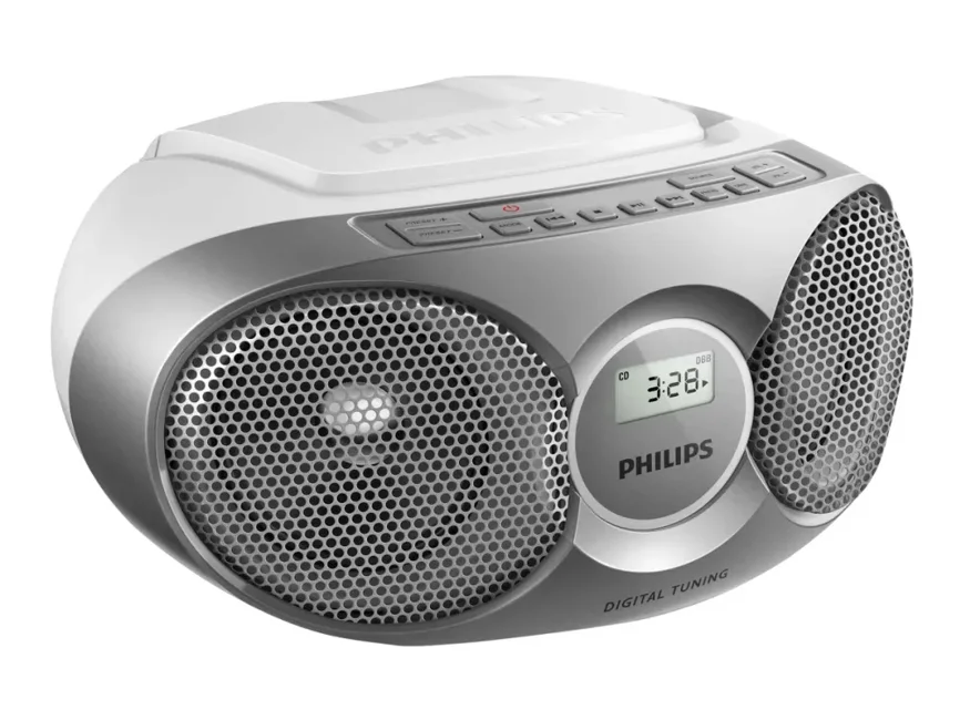 Philips - AZ215S/12 Bärbart Stereosystem – Kompakt och Kraftfull Ljudlösning