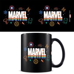 MARVEL PRIDE (LOGO RAINBOW) BLACK MUG