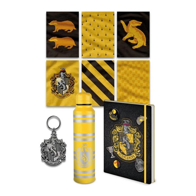 HARRY POTTER (COLOURFUL CREST HUFFLEPUFF) PREMIUM GIFT SET