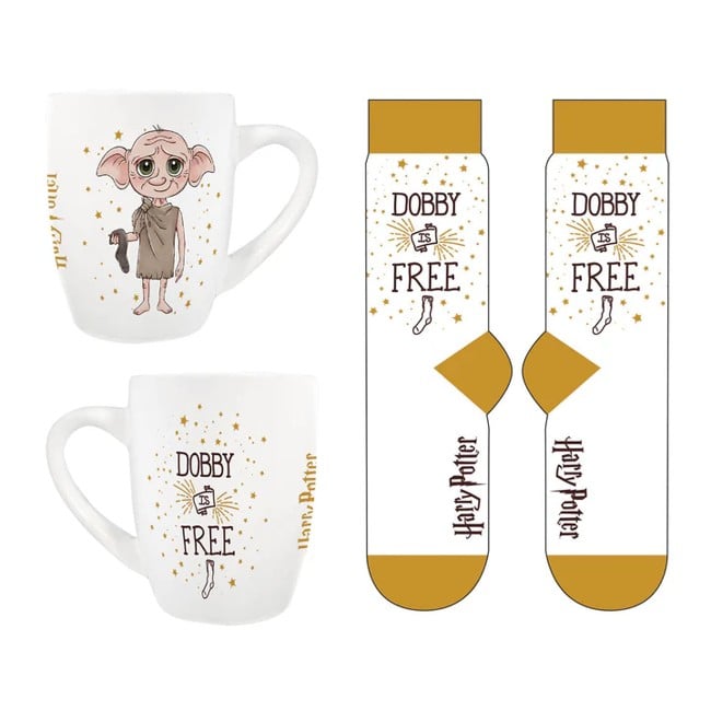 HARRY POTTER DOBBY FEMALE MUG & SOCK SET